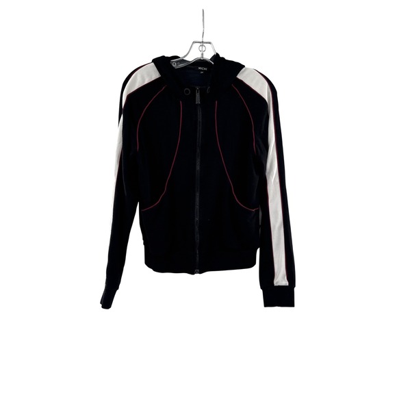 MICHI Black White Red Tracksuit Set Hoodie Joggers Athletic Athleisure Womens S - Picture 2 of 10